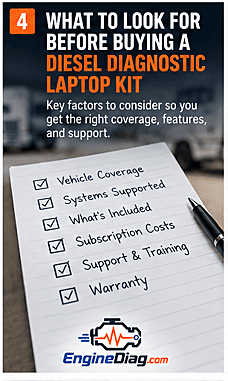 What to Look for Before Buying a Diesel Diagnostic Laptop Kit